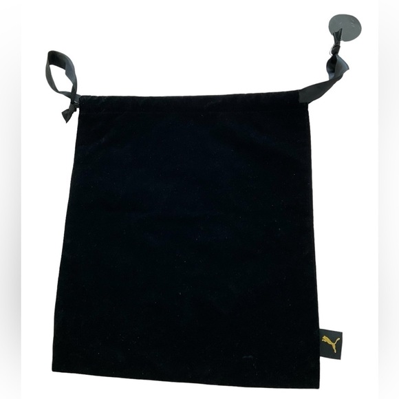 NWT Puma FENTY Black Velvet Dust Bag Storage Ribbon Drawstring Rihanna 15.5X13.5 - Picture 2 of 2